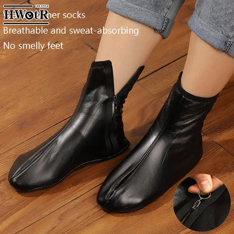 Unisex Winter Warm Leather Thermal Boat Slipper Indoor Home Soft Non-Slip Socks Men Women Breathable Comfortable Socks
Unisex Winter Warm Leather Thermal Boat Slipper Indoor Home Soft Non-Slip Socks Men Women Breathable Comfortable Socks
