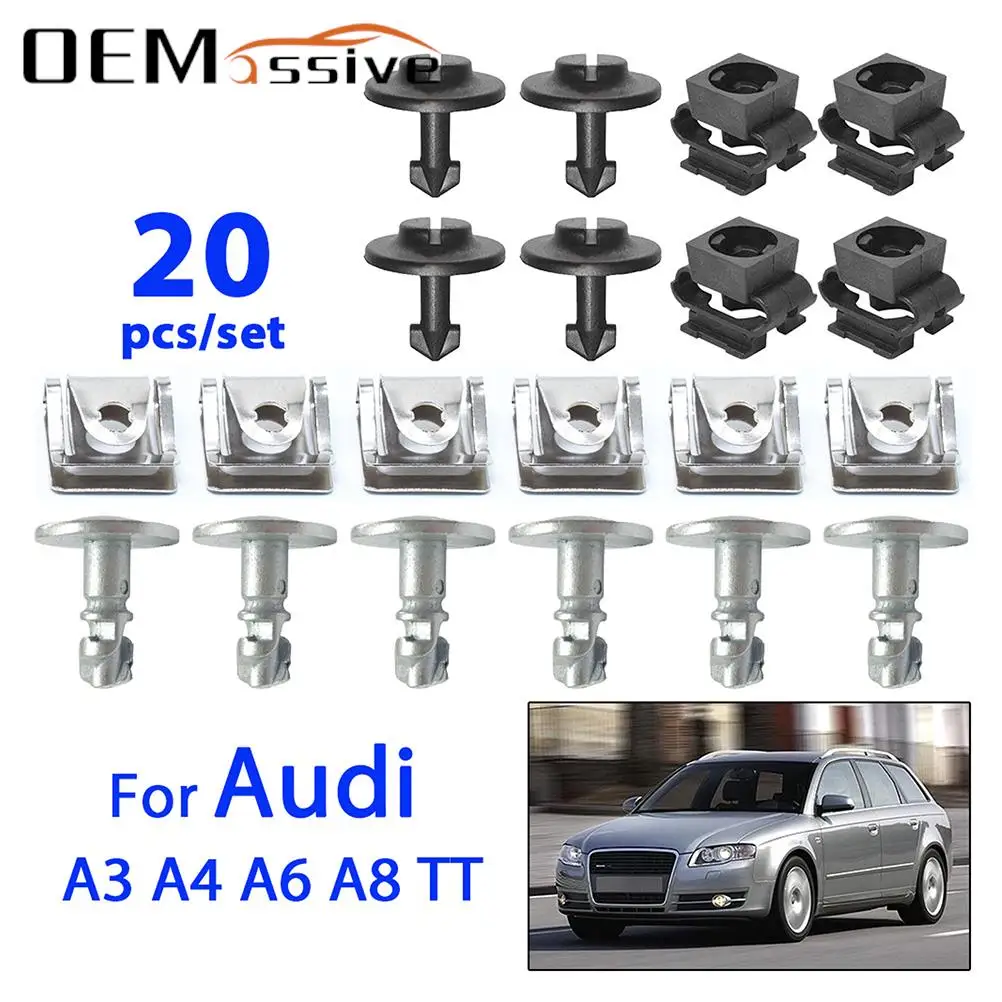 20 шт., зажимы для крышки двигателя под коробкой передач, защита от брызг, крепежный винт для Audi A3 A4 B5 B6 B7 A6 A8 TT Mk1 автомобиля
20 шт., зажимы для крышки двигателя под коробкой передач, защита от брызг, крепежный винт для Audi A3 A4 B5 B6 B7 A6 A8 TT Mk1 автомобиля