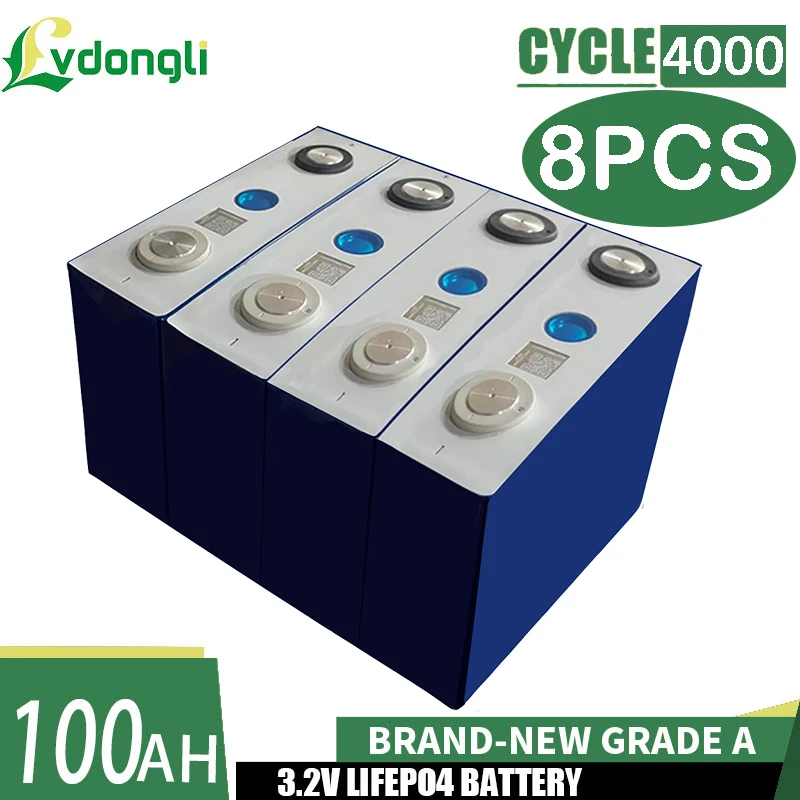 EVE 3.2V 100Ah Lifepo4 Cells Rechargable Battery Pack Lithium Iron Phosphate for Sightseeing Cart Golf Cart RV Yacht
EVE 3.2V 100Ah Lifepo4 Cells Rechargable Battery Pack Lithium Iron Phosphate for Sightseeing Cart Golf Cart RV Yacht