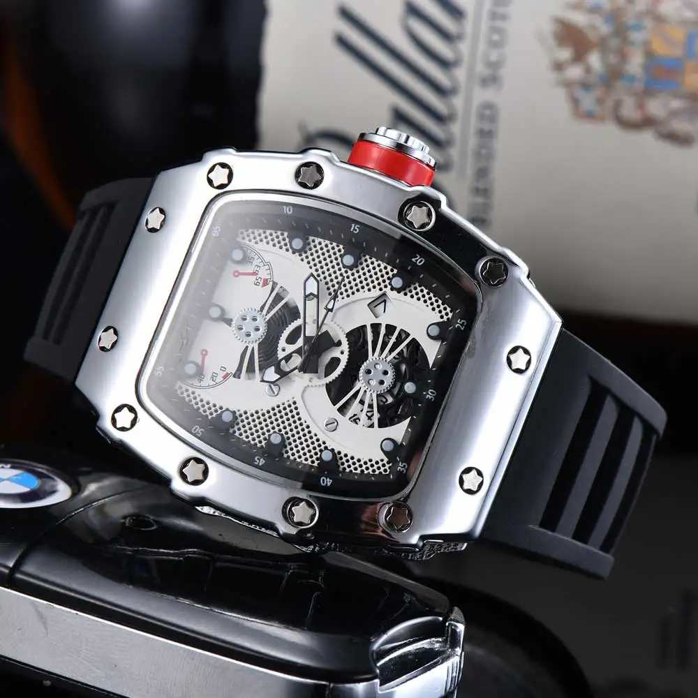 NEW Luxury brand RM Men's Watch Fashion Leisure woman Watches Stainless steel Silicone Quartz Calendar Wristwatch Factory sales
NEW Luxury brand RM Men's Watch Fashion Leisure woman Watches Stainless steel Silicone Quartz Calendar Wristwatch Factory sales