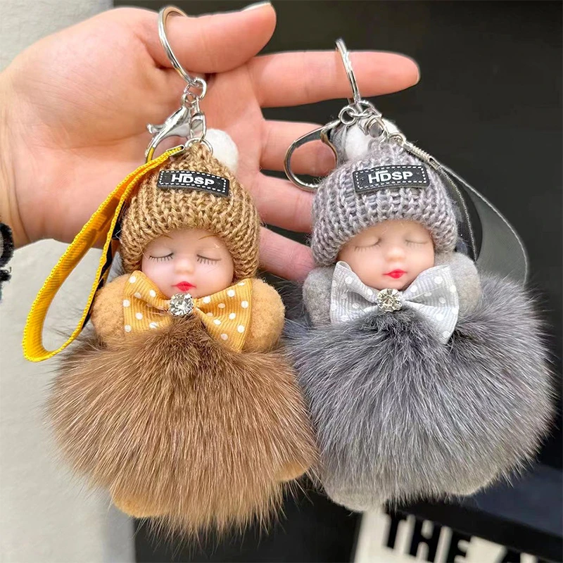 Hot Selling Cute Sleeping Doll Pendant Keychain Backpack Hanging Ornaments Animal Hair Keychain Ladies Bag Accessories Gift
Hot Selling Cute Sleeping Doll Pendant Keychain Backpack Hanging Ornaments Animal Hair Keychain Ladies Bag Accessories Gift