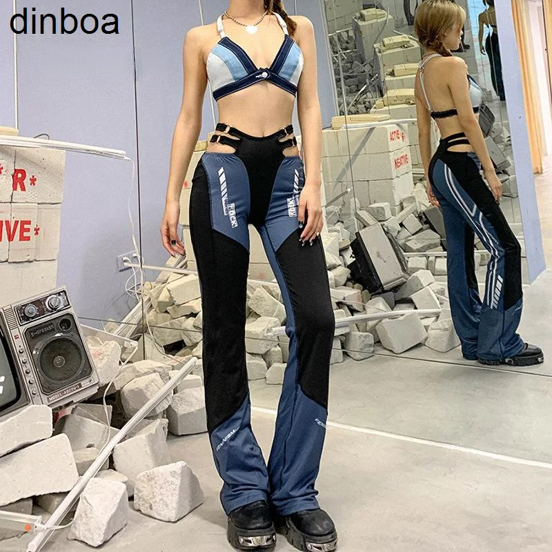 Dinboa-women's Harajuku Springm Street Fashion Hollow Out Contrast High Waist Straight Winter Clothes Women Casual Sports Pants
Dinboa-women's Harajuku Springm Street Fashion Hollow Out Contrast High Waist Straight Winter Clothes Women Casual Sports Pants