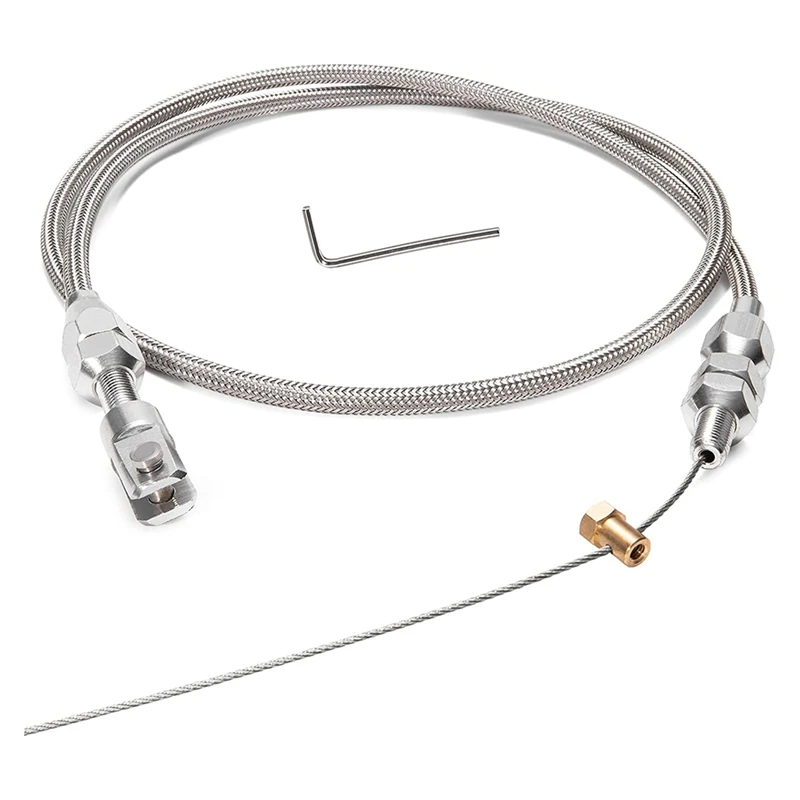 36Inch Braided Throttle Cable, For 97-07 Chevrolet/Chevy LS1 Engine 4.8L 5.3L 5.7L 6.0L Throttle Cable Repair Kit Cable
36Inch Braided Throttle Cable, For 97-07 Chevrolet/Chevy LS1 Engine 4.8L 5.3L 5.7L 6.0L Throttle Cable Repair Kit Cable