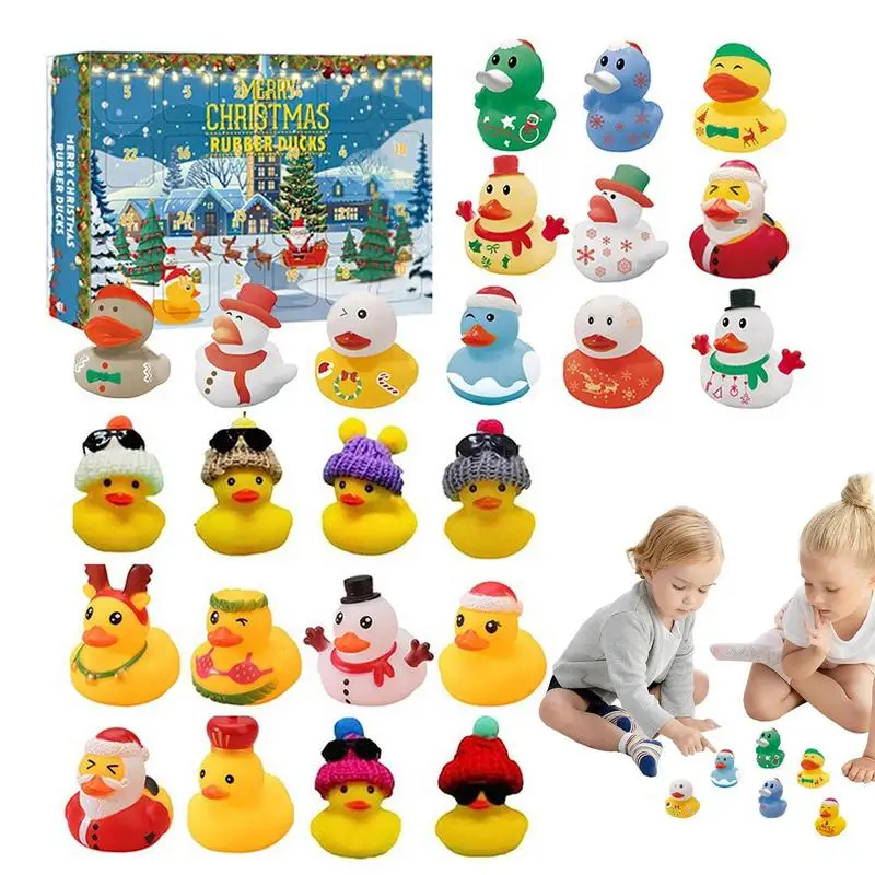 Rubber Duckies Advent Calendar Christmas Party Favor Gifts With Sound Duck Ornament 24Pcs Fun And Educational Christmas
Rubber Duckies Advent Calendar Christmas Party Favor Gifts With Sound Duck Ornament 24Pcs Fun And Educational Christmas