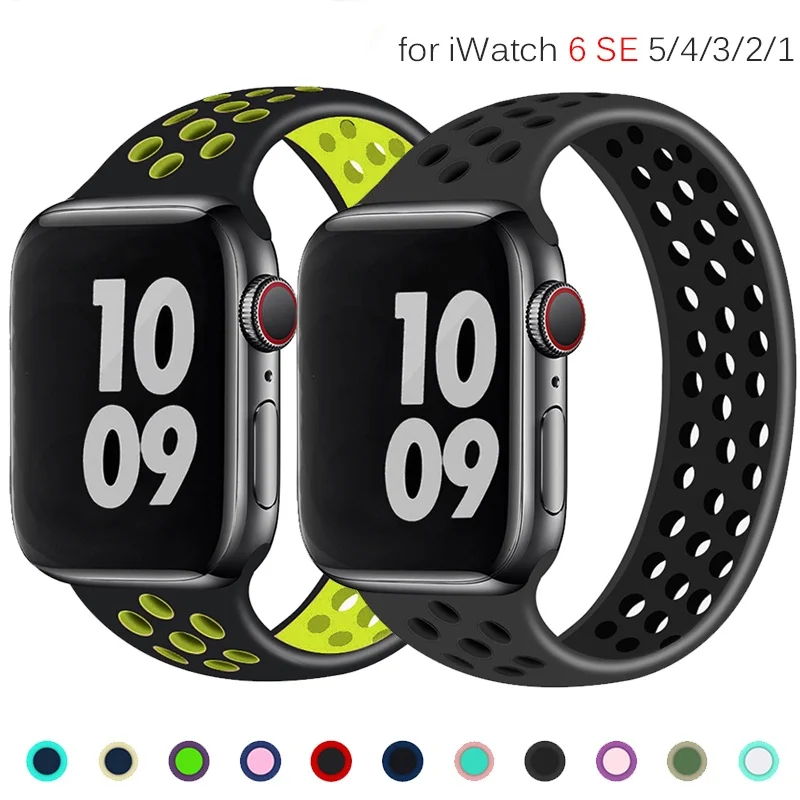 Solo Loop strap For Apple Watch Band 44mm 40mm 38mm 42mm Breathable silicone Elastic Belt bracelet band iWatch Series 3 4 5 SE 6
Solo Loop strap For Apple Watch Band 44mm 40mm 38mm 42mm Breathable silicone Elastic Belt bracelet band iWatch Series 3 4 5 SE 6
