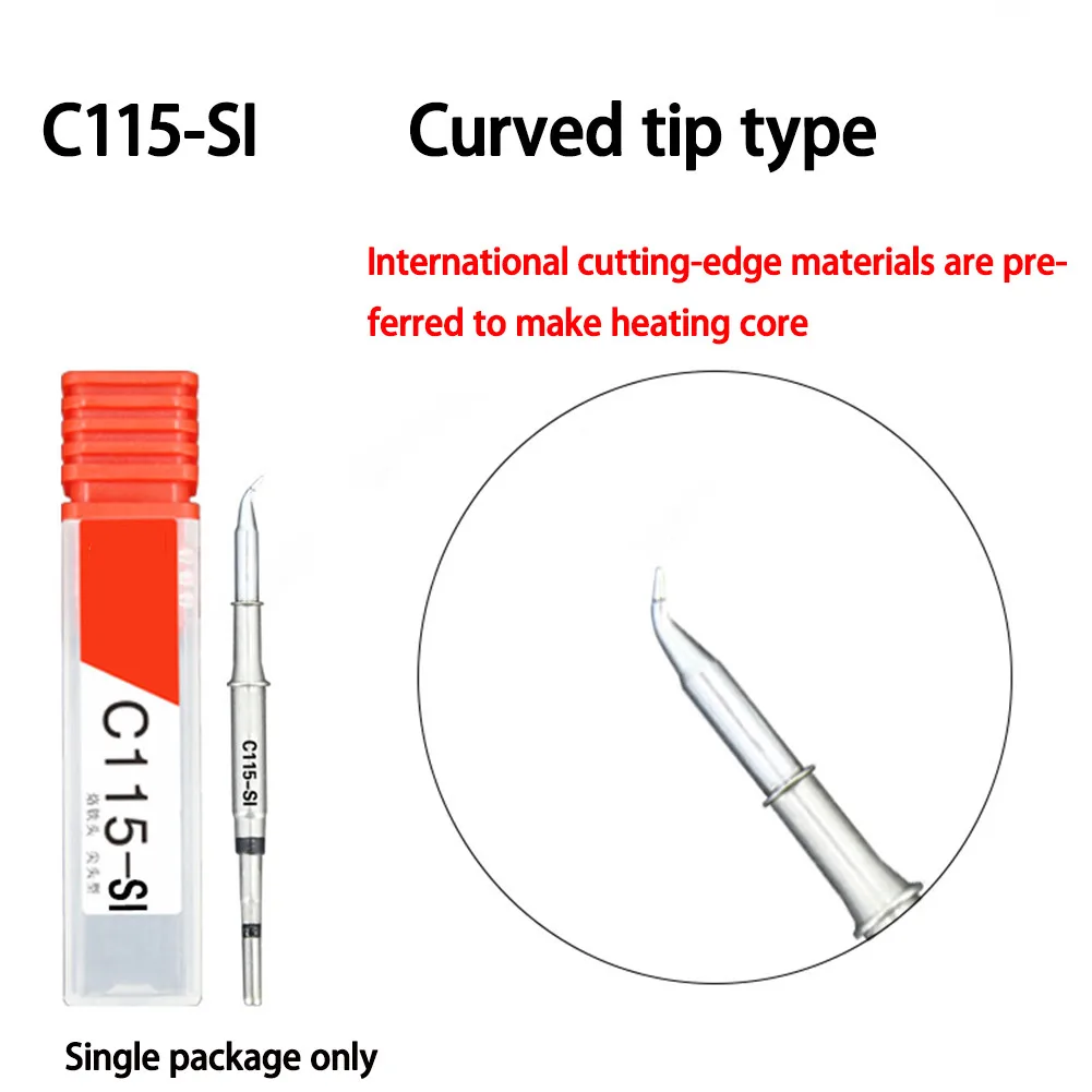 Universal C115-I C115-K C115-SI Soldering Iron Tips Lead Free Welding Tip Internal Heating Core Solder Station For JBC115 75W
Universal C115-I C115-K C115-SI Soldering Iron Tips Lead Free Welding Tip Internal Heating Core Solder Station For JBC115 75W