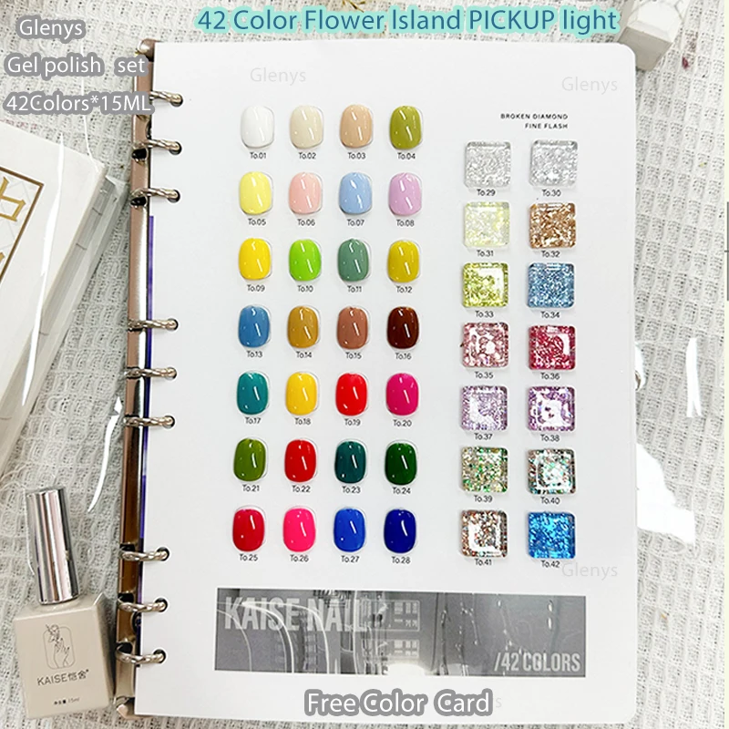Glenys 42 color nail polish semi permanent white large sequin varnish gel nail salon opened UV LED nail art set wholesale
Glenys 42 color nail polish semi permanent white large sequin varnish gel nail salon opened UV LED nail art set wholesale