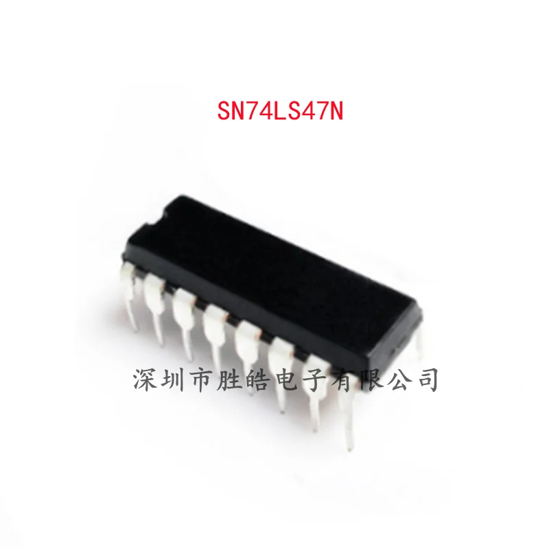 (5PCS) SN74LS47N 74LS47N High Efficient Decoding of BCD-7 Segment Straight In DIP-16 SN74LS47N Integrated Circuit
(5PCS) SN74LS47N 74LS47N High Efficient Decoding of BCD-7 Segment Straight In DIP-16 SN74LS47N Integrated Circuit