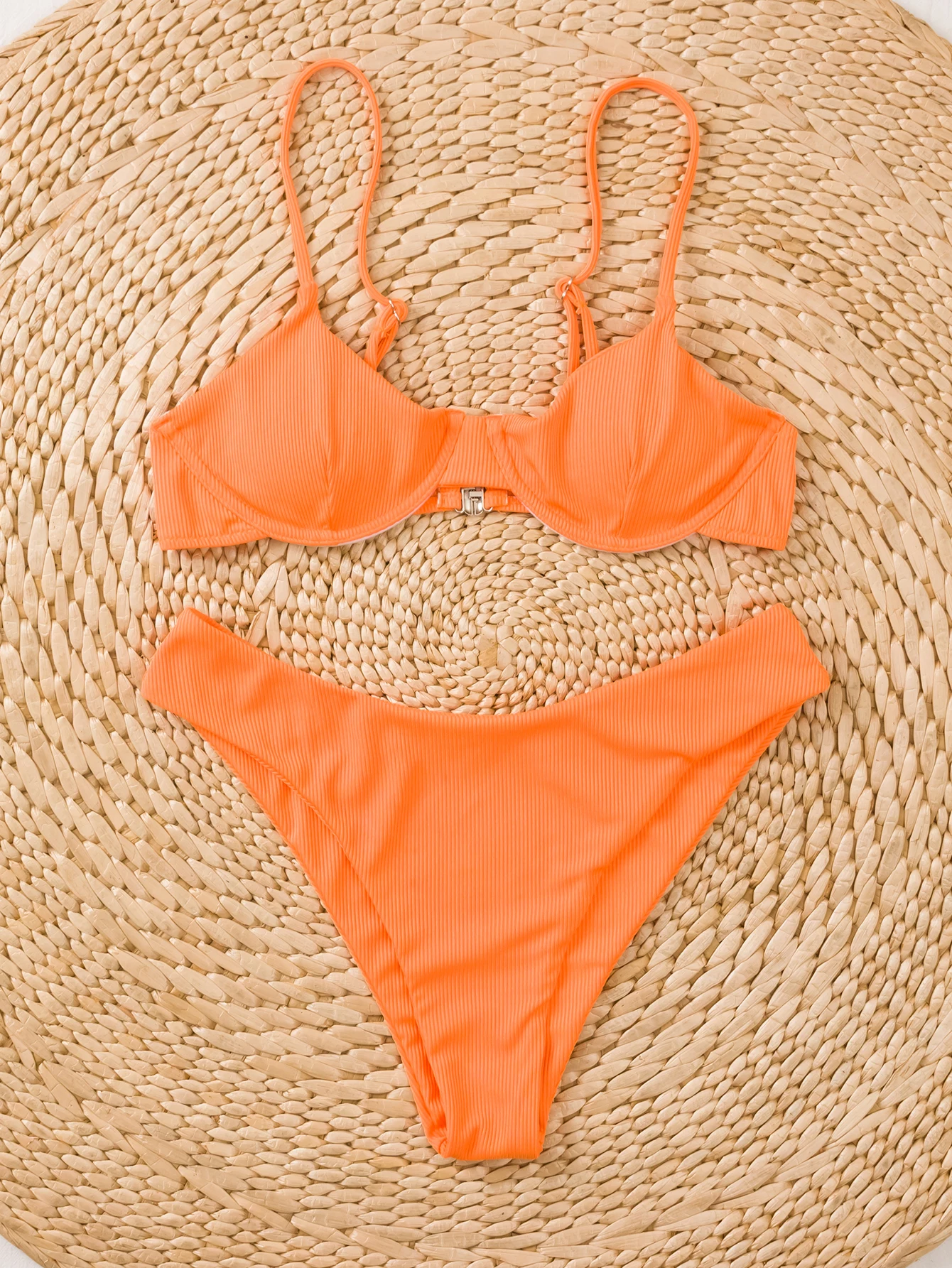 Women's Swimsuit Bikini Swimwear Swimsuit Solid Bathing Suit Women Orange Feminine Bikinis
Women's Swimsuit Bikini Swimwear Swimsuit Solid Bathing Suit Women Orange Feminine Bikinis