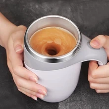 New Automatic Stirring Magnetic Mug Creative Stainless Steel Electric Smart Mixer Coffee Milk Mixing Cup Water Bottle Mark Cup