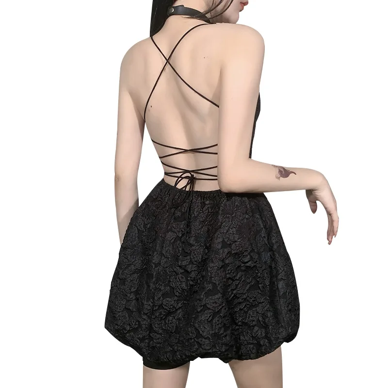 Sexy backless lace-up dress female summer new backless lace-up fashion sexy mini dress party beach elegant dress
Sexy backless lace-up dress female summer new backless lace-up fashion sexy mini dress party beach elegant dress
