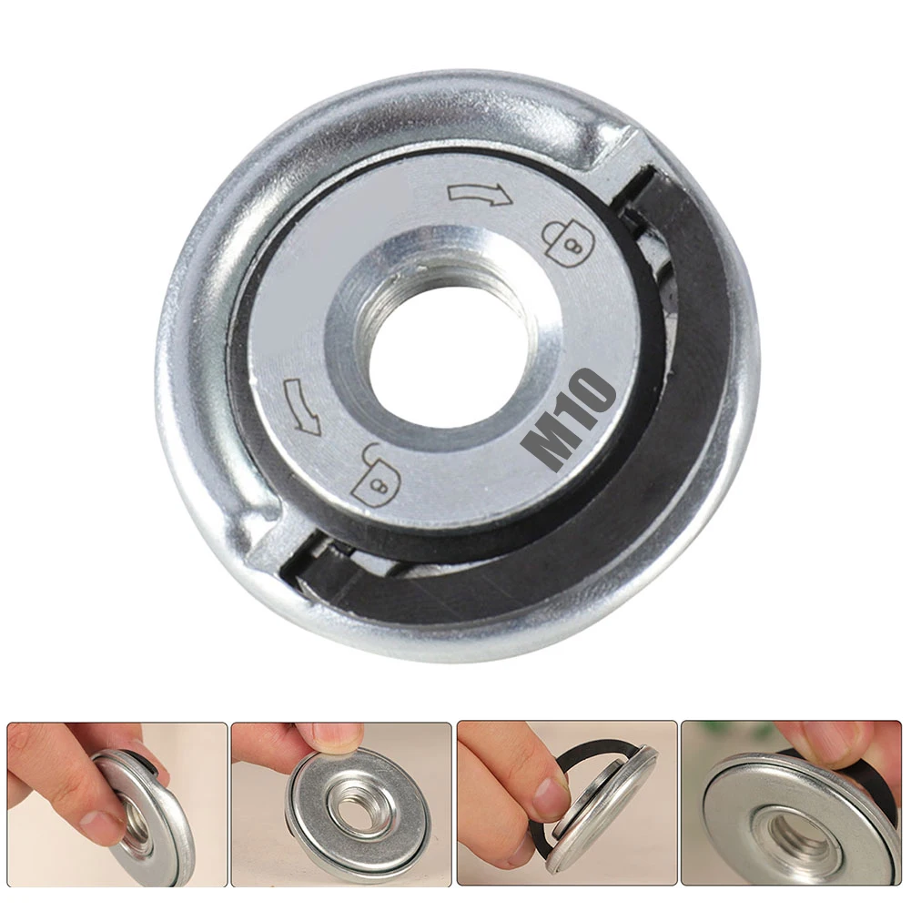 M10 Thread Angle Grinder Self-Locking Pressing Plate Angle Grinder Quick Release Flange Nut Power Chuck Tools Accessories
M10 Thread Angle Grinder Self-Locking Pressing Plate Angle Grinder Quick Release Flange Nut Power Chuck Tools Accessories