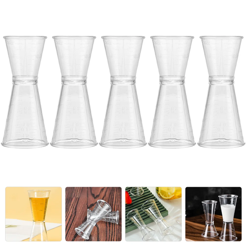 5 Pcs Plastic Double-ended Measuring Cup Bartending Tumbler Martini Glasses Jigger Measurer Cocktail
5 Pcs Plastic Double-ended Measuring Cup Bartending Tumbler Martini Glasses Jigger Measurer Cocktail
