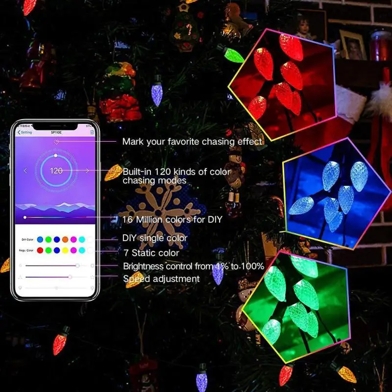 Riotous With Colour Waterproof Lights Timing And Schedule Wifi Smart String Lights Sync With Music Remote Adjustmentlight Mode
Riotous With Colour Waterproof Lights Timing And Schedule Wifi Smart String Lights Sync With Music Remote Adjustmentlight Mode