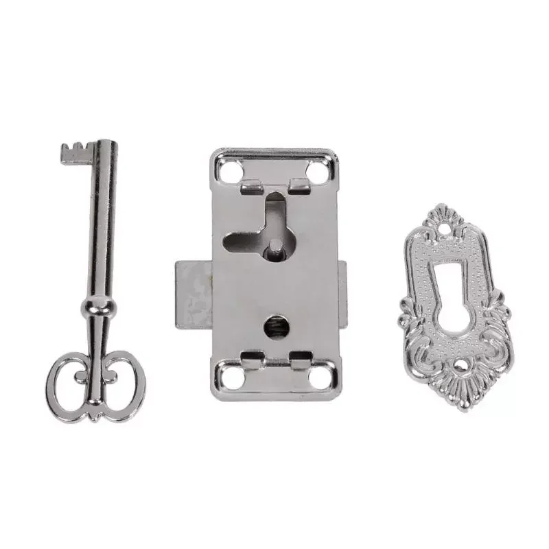 Classical Furniture Hardware Lock Decorative Wardrobe Cupboard Door Jewelry Box Lock Small Antique Metal Lock With Key
Classical Furniture Hardware Lock Decorative Wardrobe Cupboard Door Jewelry Box Lock Small Antique Metal Lock With Key