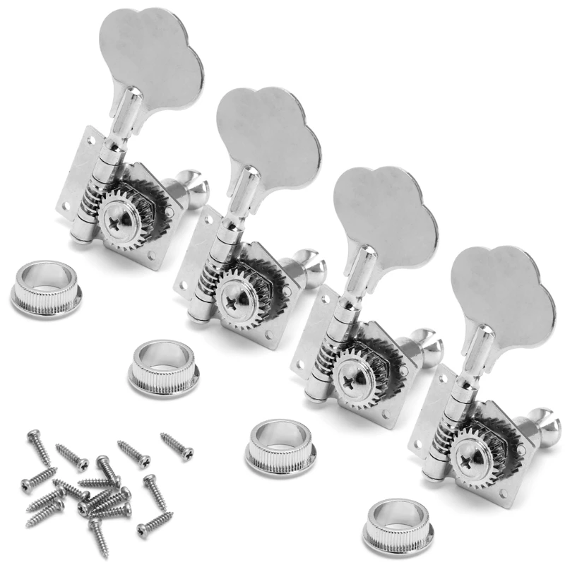 New Bass Guitar Machine Heads Knobs Tuners Tuning Pegs Tuners Guitar Parts 4PCS
New Bass Guitar Machine Heads Knobs Tuners Tuning Pegs Tuners Guitar Parts 4PCS