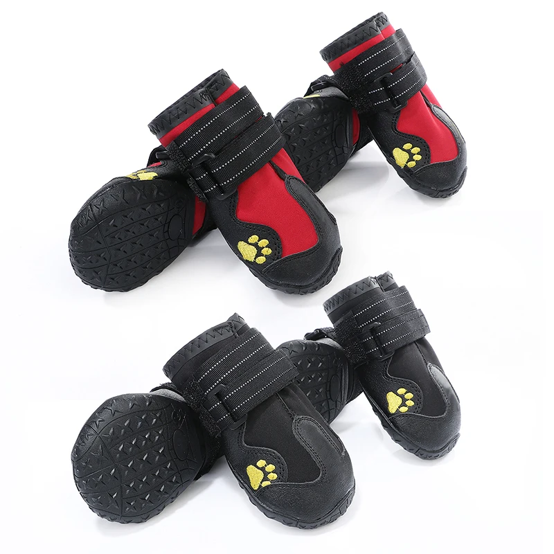 Pet Dog Sports Shoes Mountain Wearable Pet PVC Sole Waterproof Reflective Dog Boots Cold Resistant Snow Dog Shoes 4Pcs/Set
Pet Dog Sports Shoes Mountain Wearable Pet PVC Sole Waterproof Reflective Dog Boots Cold Resistant Snow Dog Shoes 4Pcs/Set