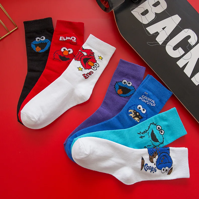 New Sesame Street Cartoon Cosplay Socks Cookie Monster Novelty Funny Cute Kawaii Women Sock Winter Comfortable Cotton Socks
New Sesame Street Cartoon Cosplay Socks Cookie Monster Novelty Funny Cute Kawaii Women Sock Winter Comfortable Cotton Socks