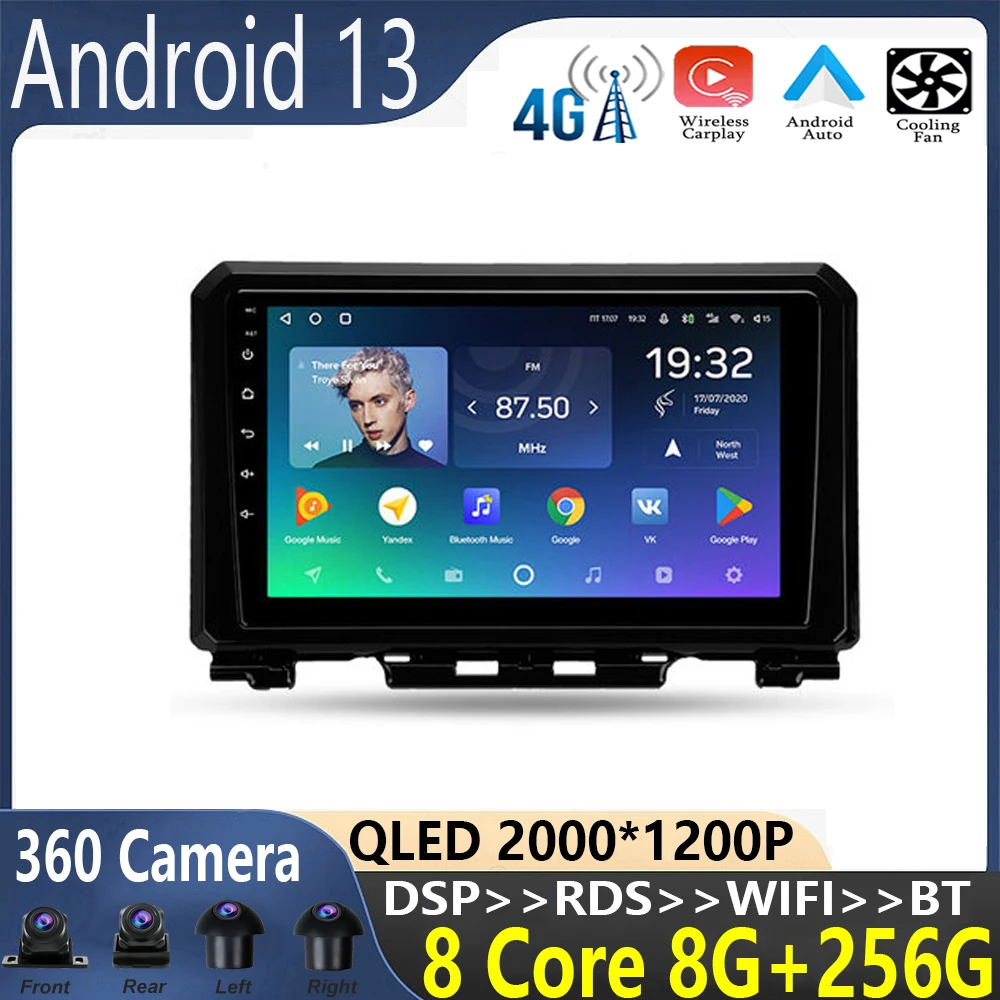 Автомагнитола 9 дюймов для Suzuki Jimny 2018-2020, мультимедийный видеоплеер, навигация, стерео, GPS, Android 13, 2din, dvd, tv box 
Автомагнитола 9 дюймов для Suzuki Jimny 2018-2020, мультимедийный видеоплеер, навигация, стерео, GPS, Android 13, 2din, dvd, tv box