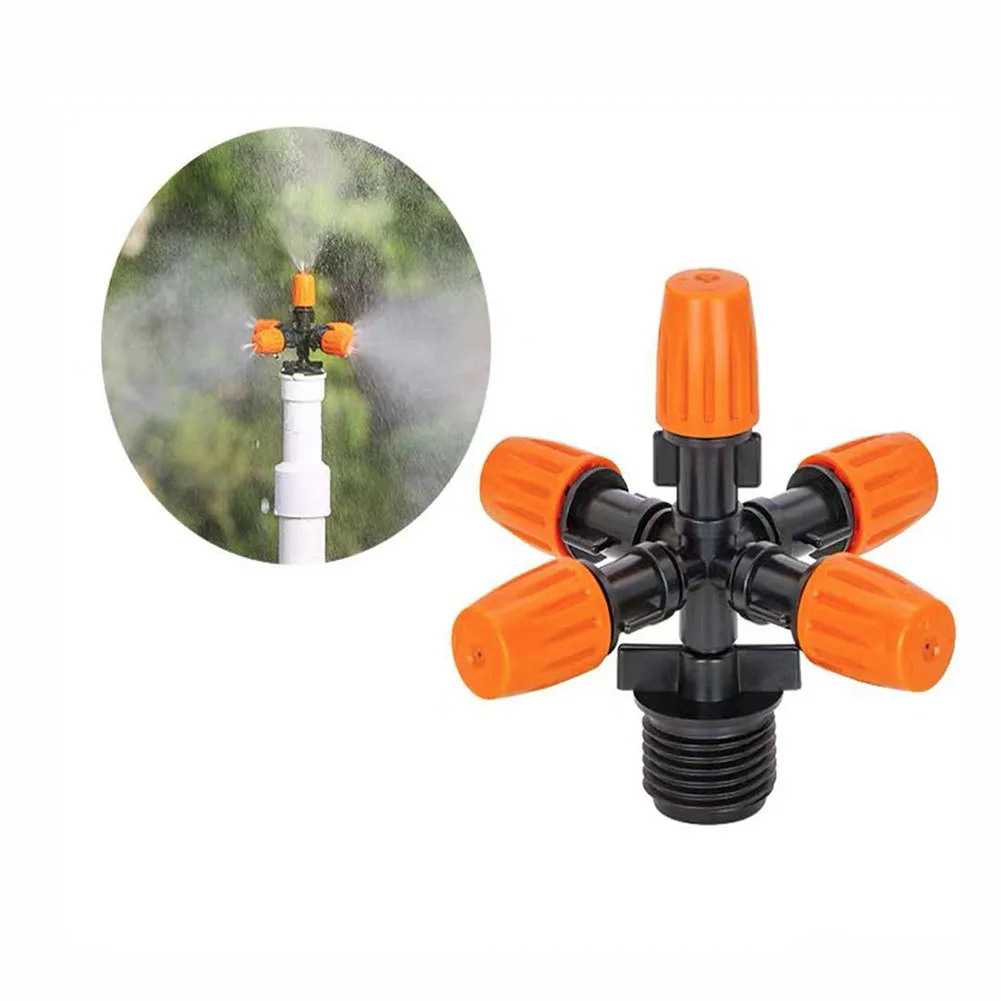 Five-outlet Nozzle Misting Dripper Sprayer Auto Drip Irrigation System Adjustable Atomizing Sprinkler Agriculture Water To
Five-outlet Nozzle Misting Dripper Sprayer Auto Drip Irrigation System Adjustable Atomizing Sprinkler Agriculture Water To
