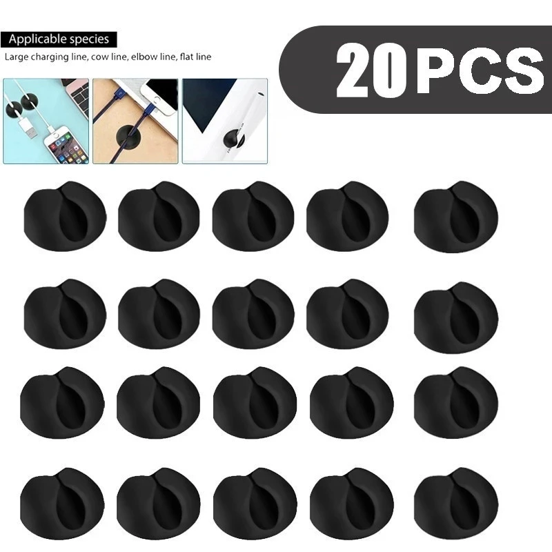 20PCS/lot Mini D 14mm Mix Colors Multipurpose Cable Wire Organizer Cable Clip Tidy USB Charger Cord Holder desktop Fixed clamp
20PCS/lot Mini D 14mm Mix Colors Multipurpose Cable Wire Organizer Cable Clip Tidy USB Charger Cord Holder desktop Fixed clamp