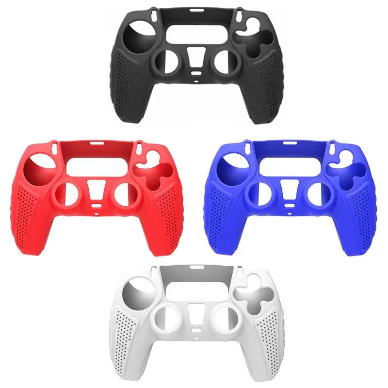 Silicone Game Controller Cover Anti-Slip Protective Skin Cover Protector Case for Ps5 Controller Anti-Sweat Case Accessories 
Silicone Game Controller Cover Anti-Slip Protective Skin Cover Protector Case for Ps5 Controller Anti-Sweat Case Accessories