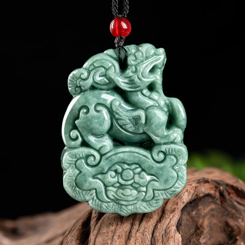 Natural Jade Ruyi Lucky Kylin Pendant Charm Jewelry Fashion Accessories Hand-Carved Necklace Man Luck Amulet Sweater Chain
Natural Jade Ruyi Lucky Kylin Pendant Charm Jewelry Fashion Accessories Hand-Carved Necklace Man Luck Amulet Sweater Chain
