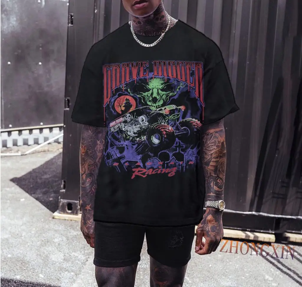 2020 T Shirt Streetwear Men Oversize Hip Hop T-Shirt Devil Racing Harajuku Tshirt Summer Short Sleeve Loose Tops Tees
2020 T Shirt Streetwear Men Oversize Hip Hop T-Shirt Devil Racing Harajuku Tshirt Summer Short Sleeve Loose Tops Tees