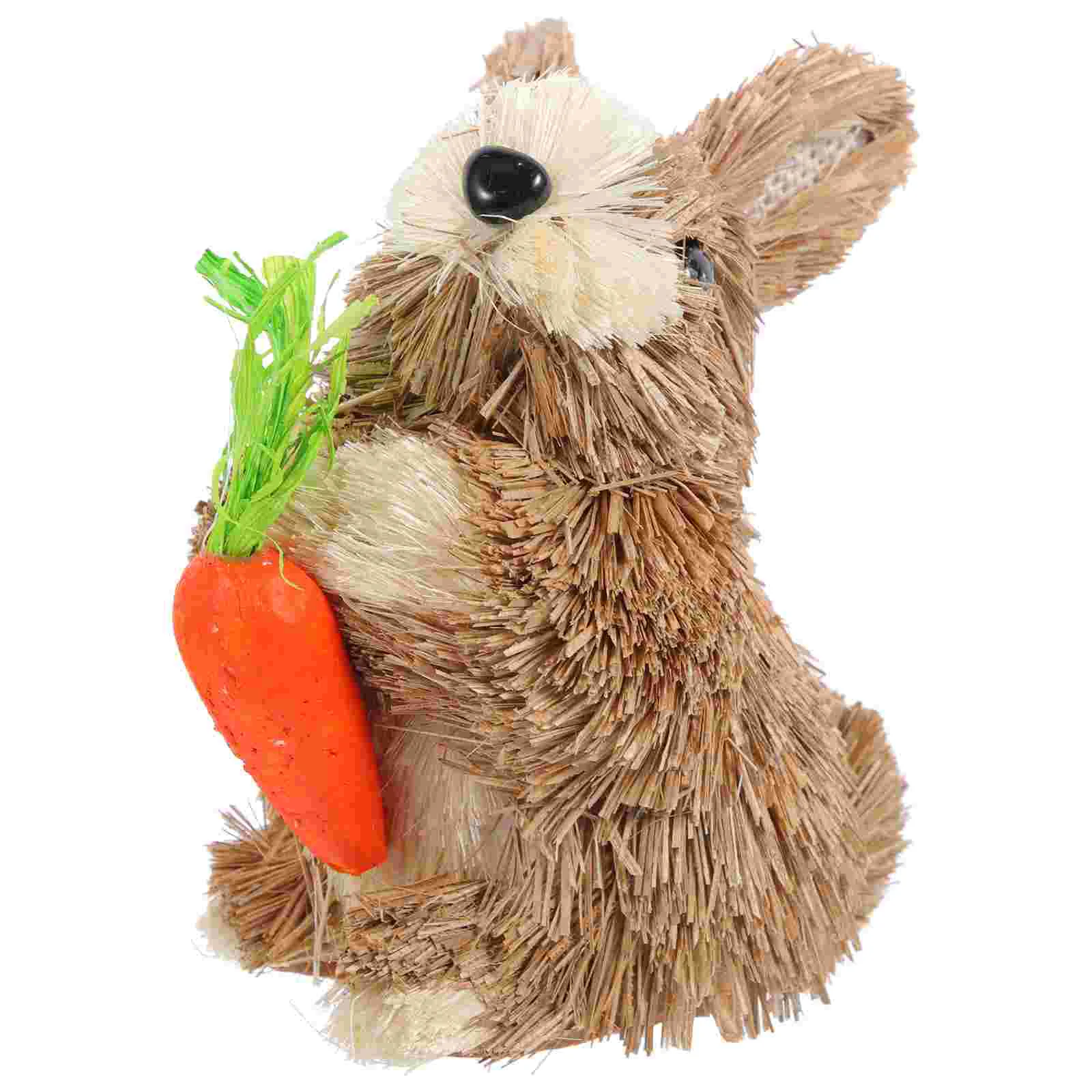 Bunny Easter Rabbit Statue Figurine Straw Garden Decor Woven Figurines Desktop Decoration Spring Sculpture Ornament Ornaments
Bunny Easter Rabbit Statue Figurine Straw Garden Decor Woven Figurines Desktop Decoration Spring Sculpture Ornament Ornaments