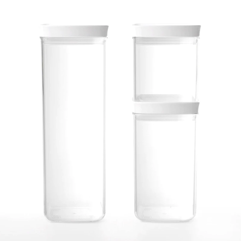 3PCS Sealed Food Container Storage Food Tissue Plastic Jar With Lid, Used For Kitchen Food Sugar, Grains, Flour
3PCS Sealed Food Container Storage Food Tissue Plastic Jar With Lid, Used For Kitchen Food Sugar, Grains, Flour