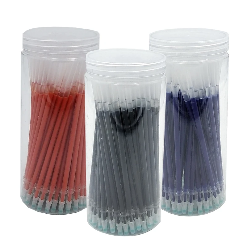 100Pcs/box Office School Signature Gel Pen Refill Set Neutral Pen Accessories 0.5mm Blue Black Red Ink Writing Tools
100Pcs/box Office School Signature Gel Pen Refill Set Neutral Pen Accessories 0.5mm Blue Black Red Ink Writing Tools