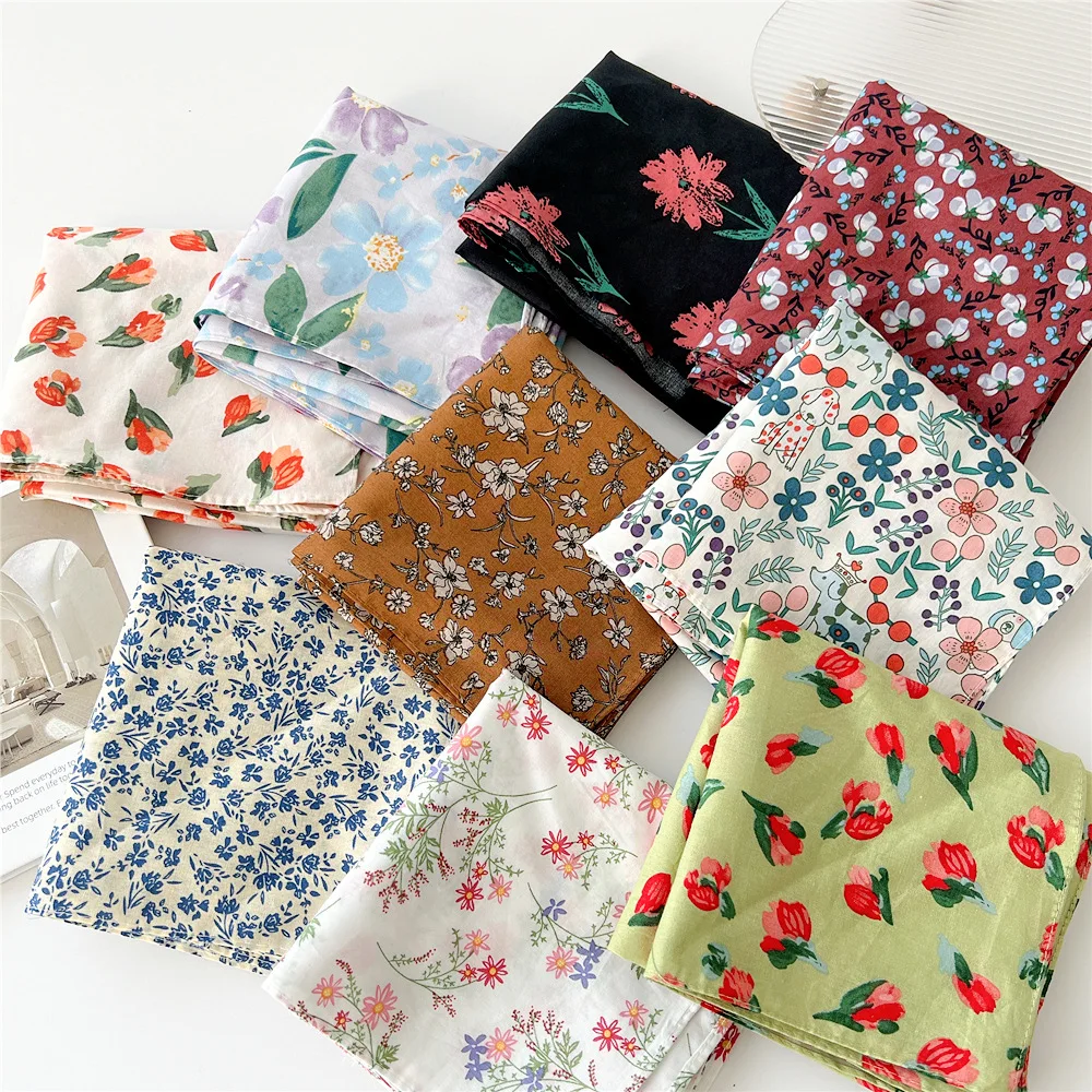 Small Cotton Handkerchief Women Neck Scarfs Cute Bandana Head Hijab Scarf Female Floral Printed Headband Square Scarves 58x58cm
Small Cotton Handkerchief Women Neck Scarfs Cute Bandana Head Hijab Scarf Female Floral Printed Headband Square Scarves 58x58cm