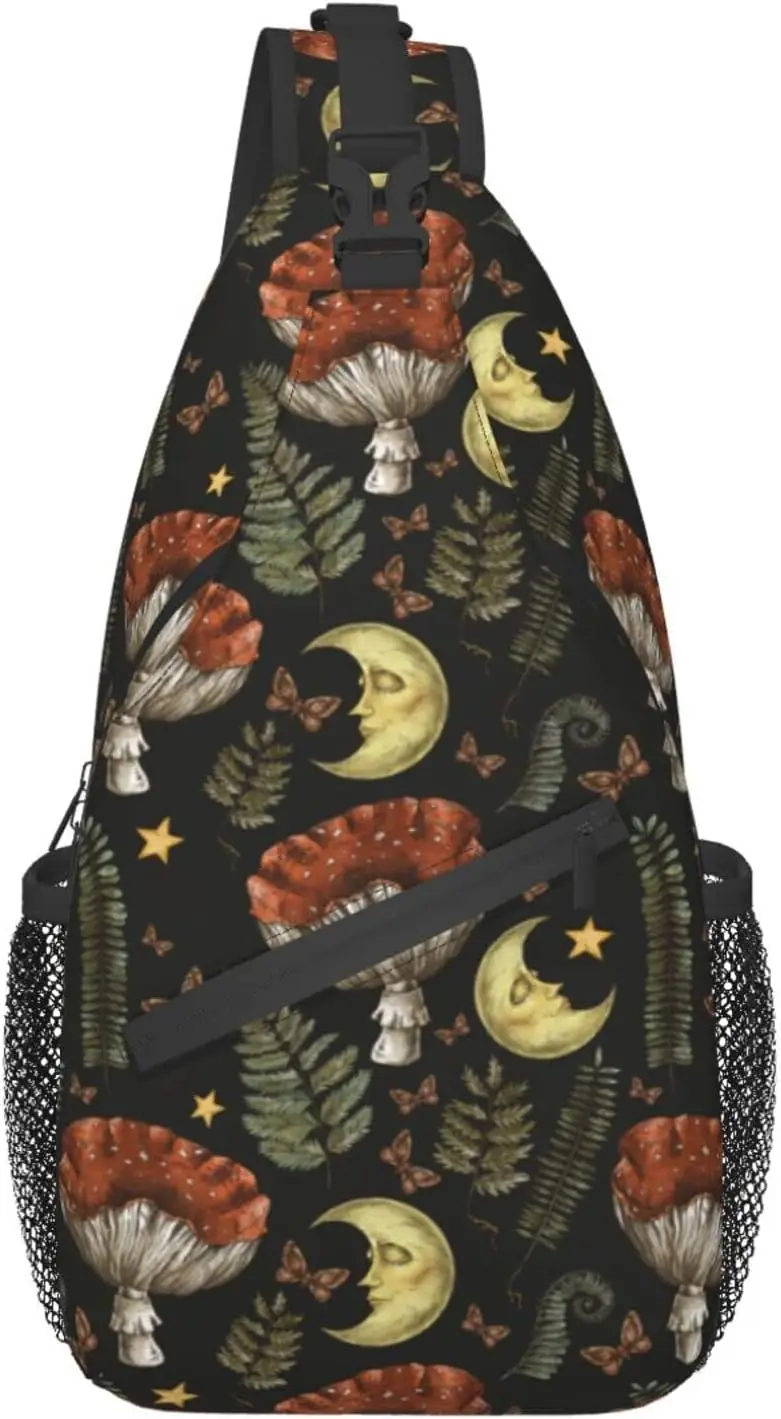 Sling Bag Gothic Butterfly Mushroom Magic Hiking Daypack Crossbody Shoulder Backpack Travel Chest Pack for Men Women Over
Sling Bag Gothic Butterfly Mushroom Magic Hiking Daypack Crossbody Shoulder Backpack Travel Chest Pack for Men Women Over