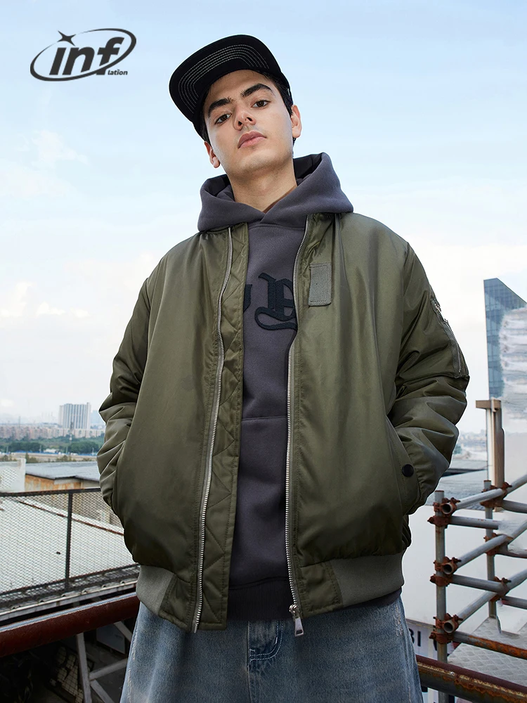 INFLATION Army Padded Bomber Jacket Men Regular Fit Zip Up Baseball Coat Male Outdoor Windbreaker Outwear
INFLATION Army Padded Bomber Jacket Men Regular Fit Zip Up Baseball Coat Male Outdoor Windbreaker Outwear