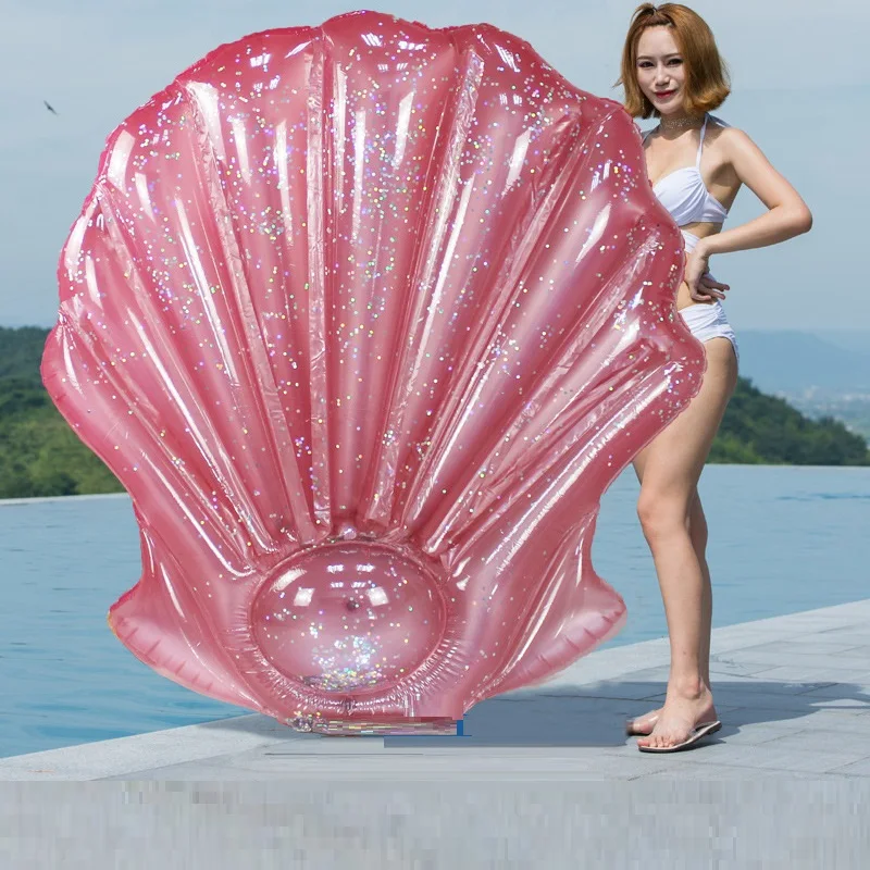Sequined Rose Red Shell Floating Row Water Hammock Inflatable Air Bed Chair Lounger for Swimming Ring Mattress Pool Beach Toys
Sequined Rose Red Shell Floating Row Water Hammock Inflatable Air Bed Chair Lounger for Swimming Ring Mattress Pool Beach Toys