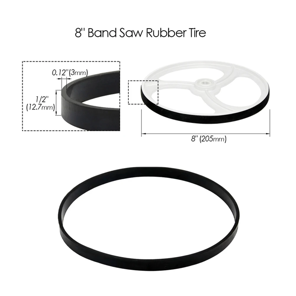 1/2Pcs Rubber Band WoodWorking Band Saw Scroll Wheel Rubber Ring 8-14Inch Anti-slip Anti-noise For Wood Working Machinery
1/2Pcs Rubber Band WoodWorking Band Saw Scroll Wheel Rubber Ring 8-14Inch Anti-slip Anti-noise For Wood Working Machinery