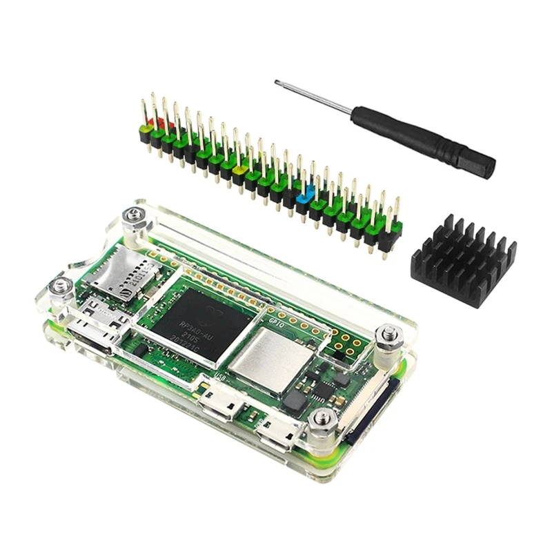 Акриловый чехол для Raspberry Pi Zero W, армированный корпус с ЧПУ с радиатором, GPIO Header, чехол с пассивным охлаждением для Pi Zero W 1,3
Акриловый чехол для Raspberry Pi Zero W, армированный корпус с ЧПУ с радиатором, GPIO Header, чехол с пассивным охлаждением для Pi Zero W 1,3