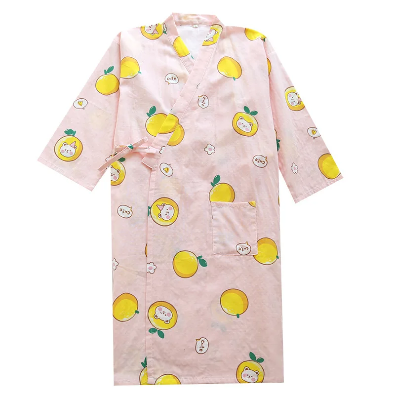 Summer Robe Female Fashion Style Bath Robe Cardigan Cotton Kimono Bathrobe with Half Sleeve Loose Home Suit Bata Mujer
Summer Robe Female Fashion Style Bath Robe Cardigan Cotton Kimono Bathrobe with Half Sleeve Loose Home Suit Bata Mujer