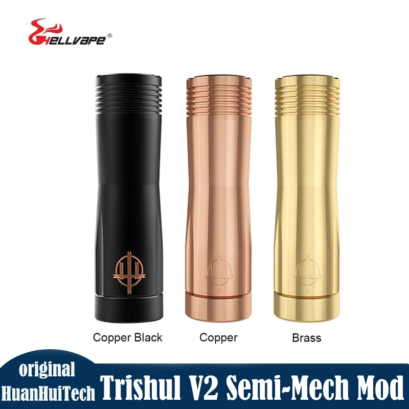 Original Hellvape Trishul V2 Semi-Mech Mod With HELLCHIP N52 NdFeB magnet button Compatible With 18650 20700 21700 Batteries
Original Hellvape Trishul V2 Semi-Mech Mod With HELLCHIP N52 NdFeB magnet button Compatible With 18650 20700 21700 Batteries