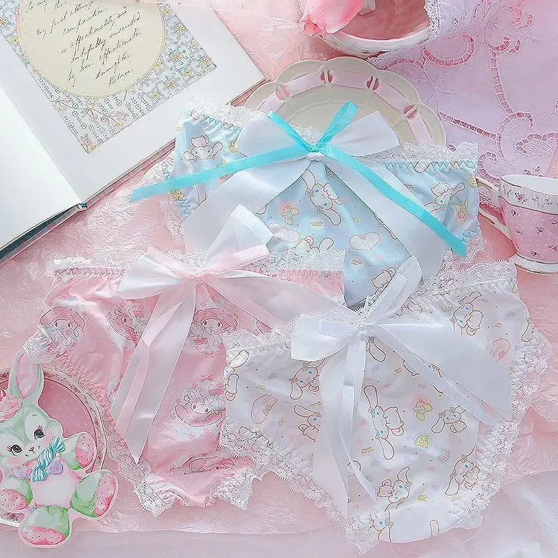 Sanrio My melody Cinnamoroll для девочек новые милые и персонализированные бесшовные трусы со