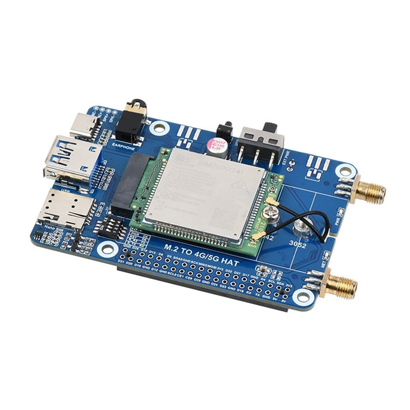 Waveshare For Raspberry Pi 4G SIM7600G-H M.2 Communication Expansion Board Supports 4G/3G/2G Communication And GNSS Positioning
Waveshare For Raspberry Pi 4G SIM7600G-H M.2 Communication Expansion Board Supports 4G/3G/2G Communication And GNSS Positioning