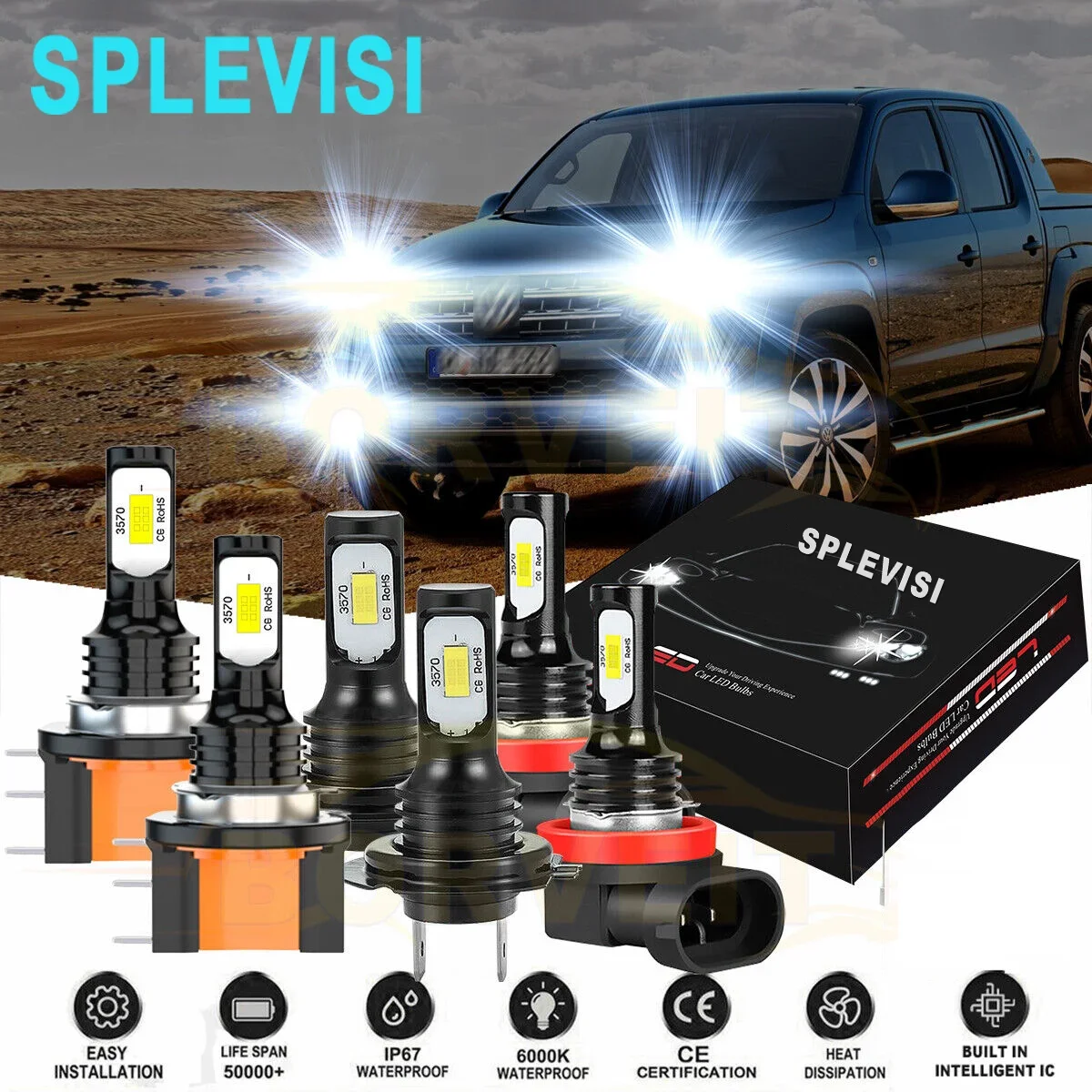 6x Car Led Headlight Bulbs Fog Light DRL Bright White For VW Amarok 2010 2011 2012 2013 2014 2015 2016 2017 2018 2019 2020
6x Car Led Headlight Bulbs Fog Light DRL Bright White For VW Amarok 2010 2011 2012 2013 2014 2015 2016 2017 2018 2019 2020