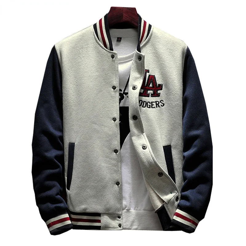 Single Button Baseball Jacket and Rib Cuffs with Letters, Embroidered , Loose Casual Cardigan Coat, Cotton, New Series 2022
Single Button Baseball Jacket and Rib Cuffs with Letters, Embroidered , Loose Casual Cardigan Coat, Cotton, New Series 2022