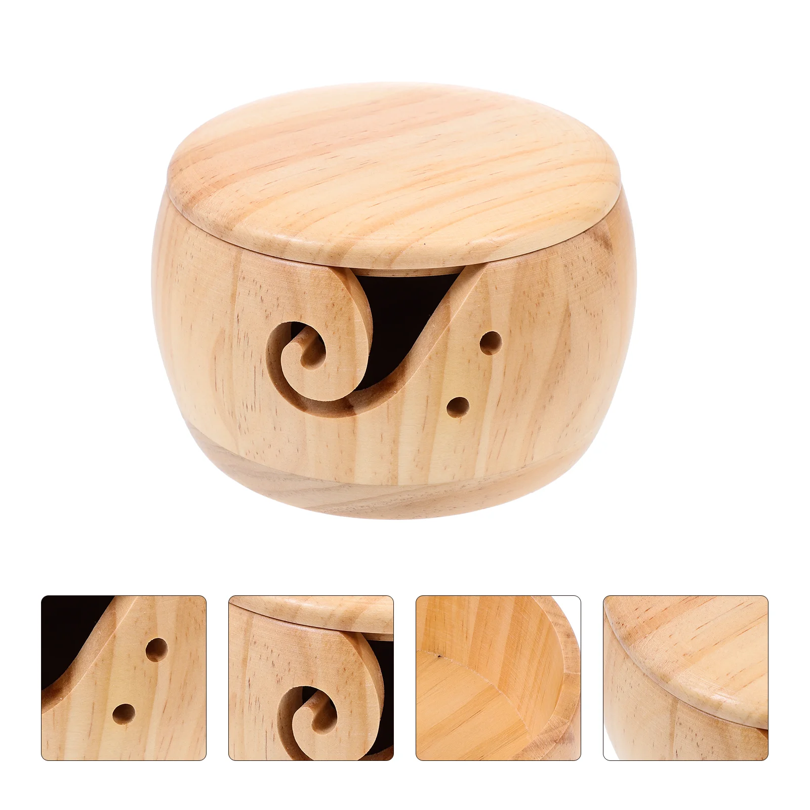 Yarn Bowl Knitting Wool Crochet Holder Desktop Woodenwith Holes Splicing Storage Basket
Yarn Bowl Knitting Wool Crochet Holder Desktop Woodenwith Holes Splicing Storage Basket