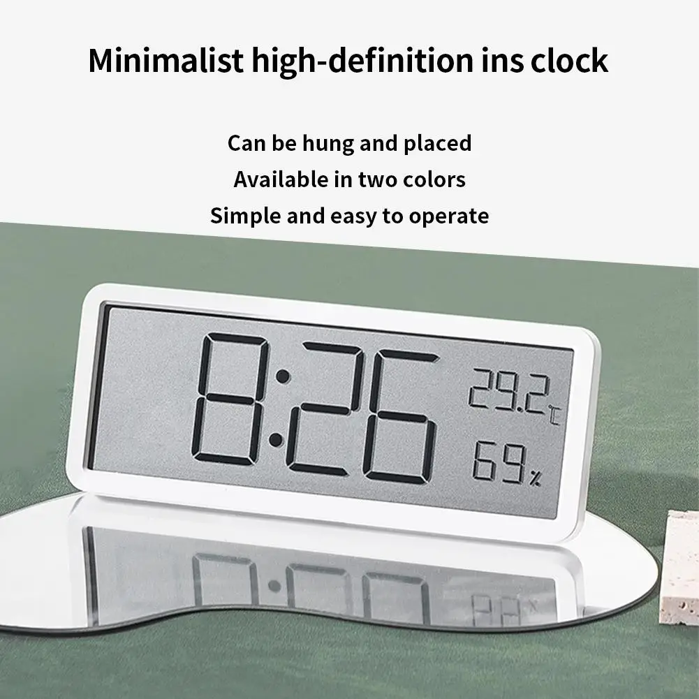 Digital Alarm Clock LCD Display Multifunctional Temperature Humidity Alarm Clock Ultra Thin Electronic Clock 20.2x8x2cm Wholesal
Digital Alarm Clock LCD Display Multifunctional Temperature Humidity Alarm Clock Ultra Thin Electronic Clock 20.2x8x2cm Wholesal