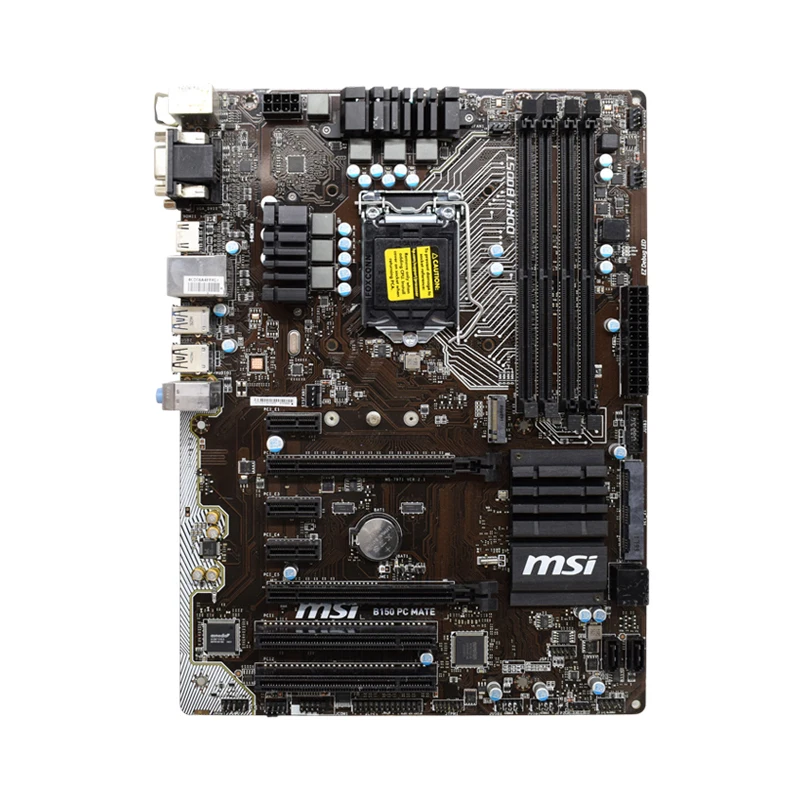 Материнская плата MSI B150 PC MATE 1151 DDR4 PCI-E 3,0 M.2 64 Гб HDMI SATA3 ATX Поддержка Core i3 i5 i7 процессоры Intel B150 материнская плата
Материнская плата MSI B150 PC MATE 1151 DDR4 PCI-E 3,0 M.2 64 Гб HDMI SATA3 ATX Поддержка Core i3 i5 i7 процессоры Intel B150 материнская плата