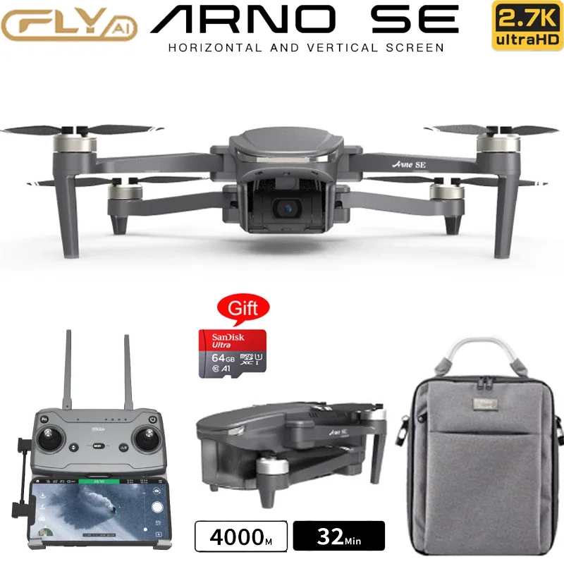C-FLY Arno SE Drone 2.7K Profesional 3-Axis Micro Gimbal 5G Wifi GPS Drone With HD Camera FPV Brushless Foldable RC Quadcopter
C-FLY Arno SE Drone 2.7K Profesional 3-Axis Micro Gimbal 5G Wifi GPS Drone With HD Camera FPV Brushless Foldable RC Quadcopter