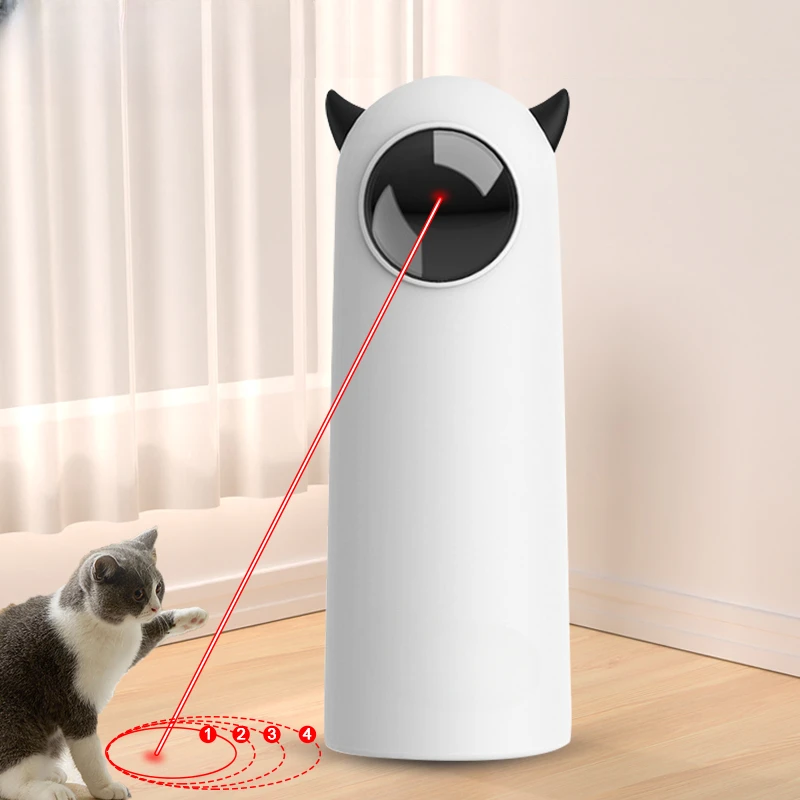 

21M Robeco-juguetes automáticos para gatos,interactivos con láser LED para mascotas,accesorios de juguete para gatos de interior