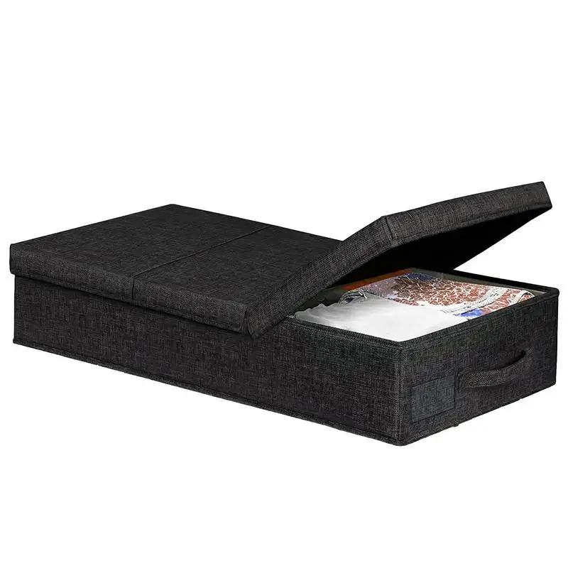Under Bed Storage Organizer Bag Sturdy Structure Large Capacity Underbed Bag Reinforced Handle Clear Window Store for Clothing
Under Bed Storage Organizer Bag Sturdy Structure Large Capacity Underbed Bag Reinforced Handle Clear Window Store for Clothing