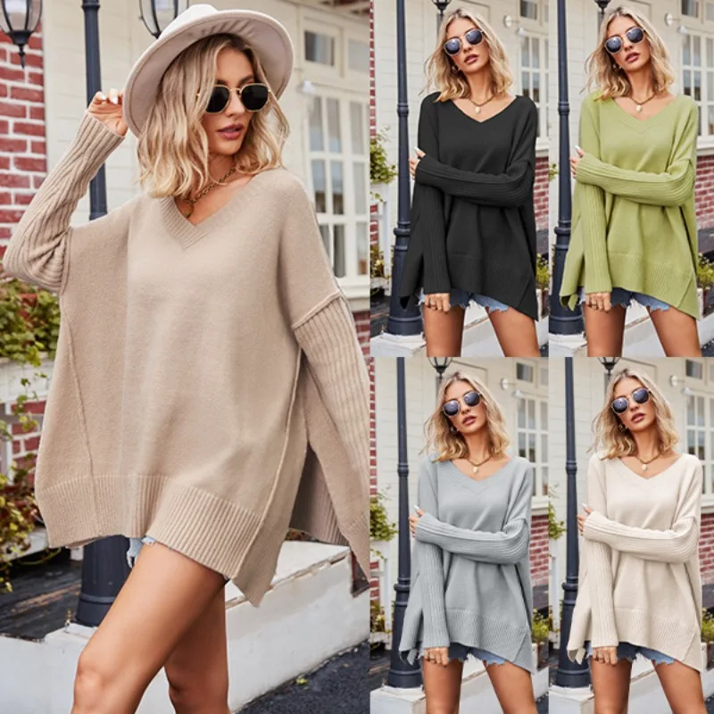 Sweater Sueter Mujer Women Pullover Poleras De Invierno Autumn and Winter Fashion European and American Color Matching Keep Warm
Sweater Sueter Mujer Women Pullover Poleras De Invierno Autumn and Winter Fashion European and American Color Matching Keep Warm